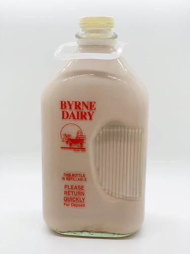 Byrne Farm Fresh Glass Milk Half Gallon Chocolate