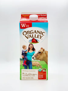 Organic Valley Half Gallon Whole Milk