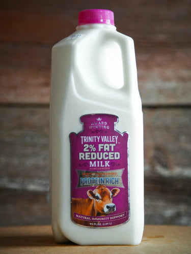 Trinity Valley 2% Milk Creamline Grass-Fed Half Gallon