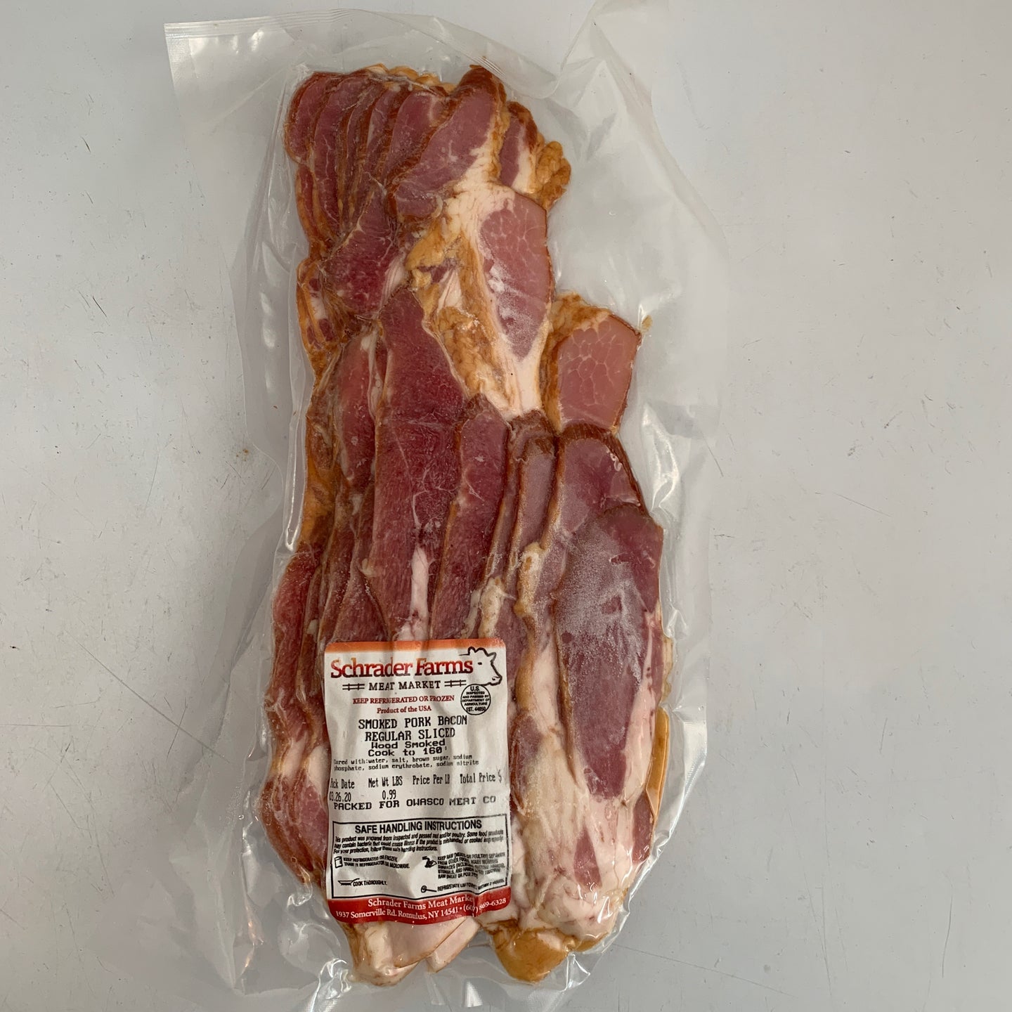 Farm Fresh Smoked Pork Bacon