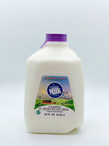 Manhattan Milk 2% Creamline Grass-Fed Quart