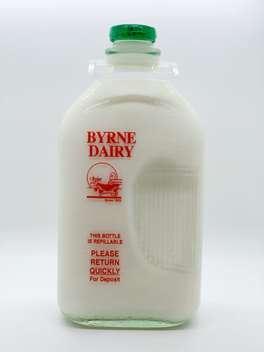 Byrne Farm Fresh Glass Milk Half Gallon 2%