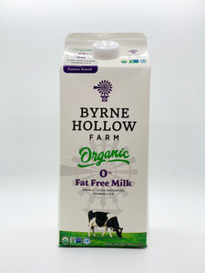 Byrne Hollow Skim Organic Milk