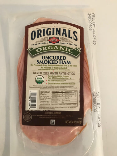 Dietz & Watson Organic Uncured Smoked Ham