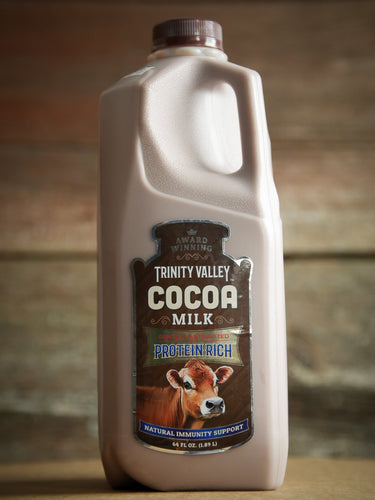 Trinity Valley Chocolate Milk Creamline Grass-Fed Half Gallon