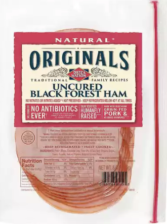 Dietz and Watson Uncured Black Forest Ham