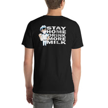 Load image into Gallery viewer, Stay home back print new logo tee