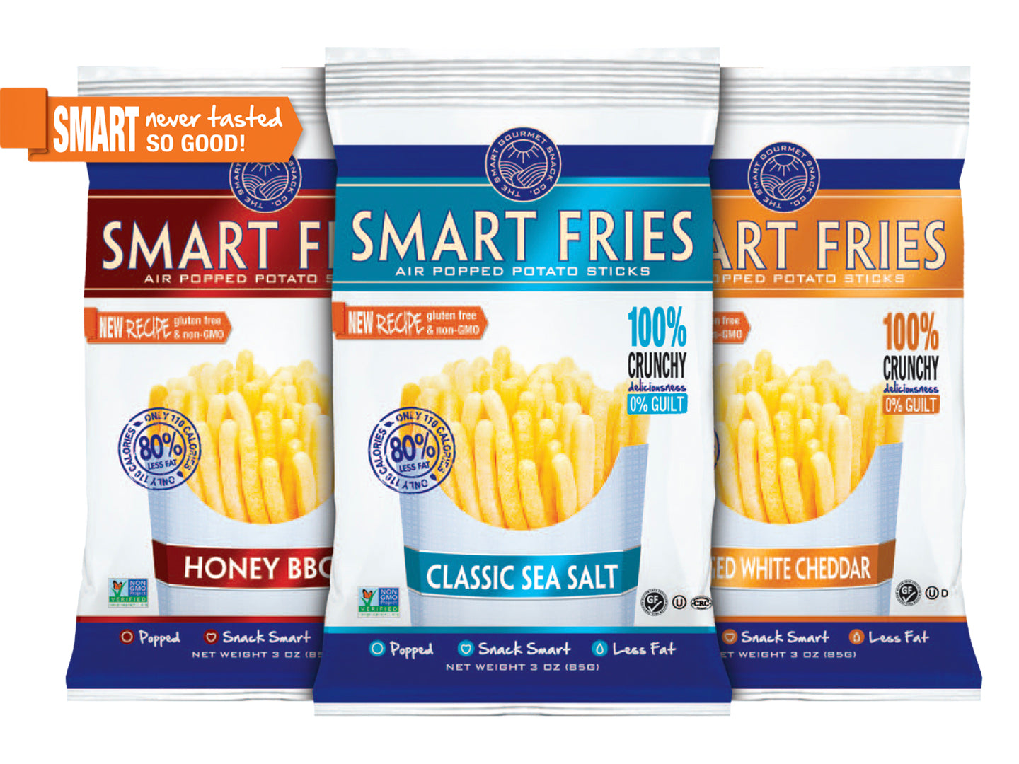 Case of Smart Fries Sea Salt Case of 24 1oz