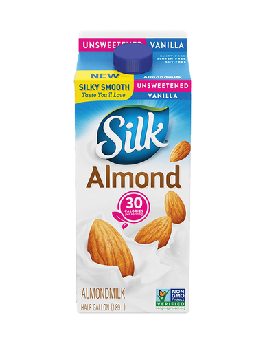 Silk Unsweetened Almond Milk Vanilla Half Gallon
