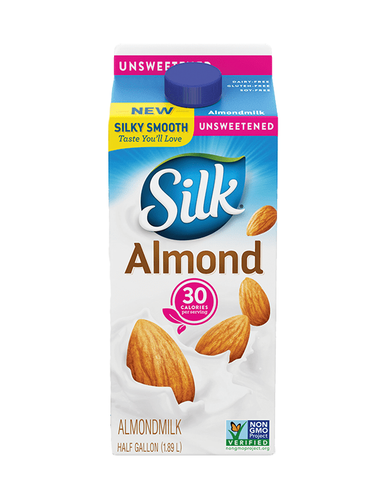 Silk Unsweetened Almond Milk Half Gallon